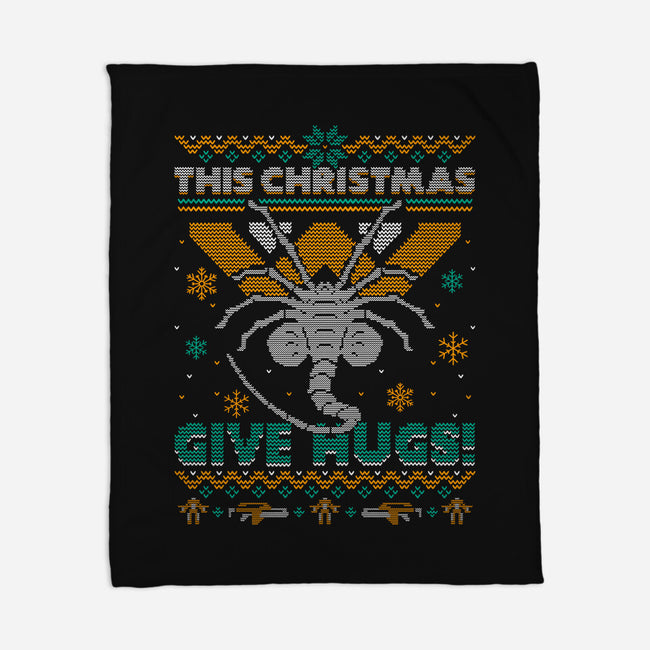 Ugly Christmas Hugs-None-Fleece-Blanket-Getsousa!