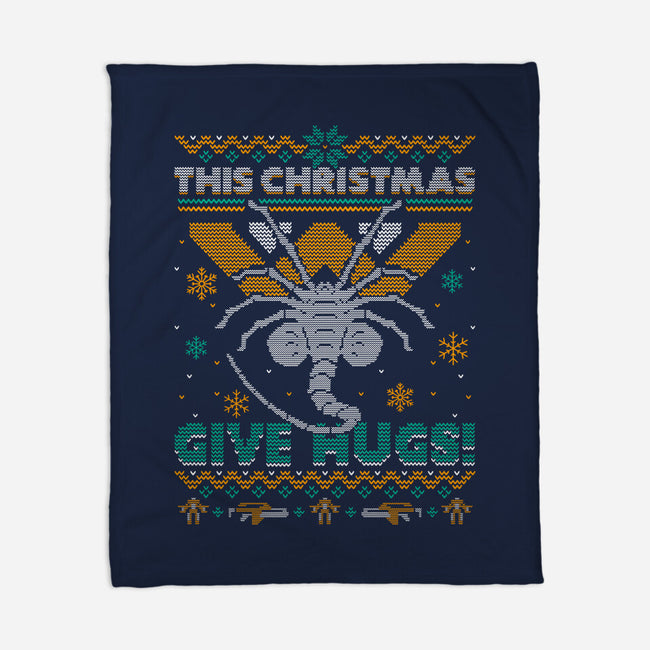Ugly Christmas Hugs-None-Fleece-Blanket-Getsousa!