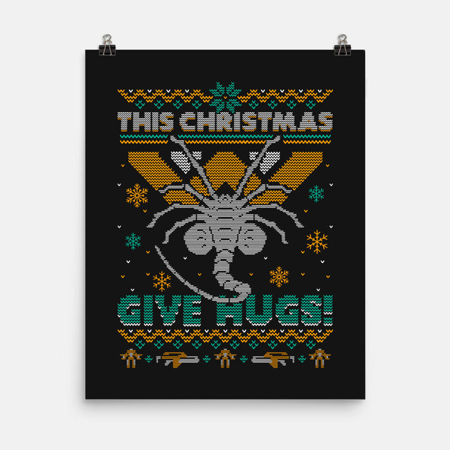 Ugly Christmas Hugs-None-Matte-Poster-Getsousa!