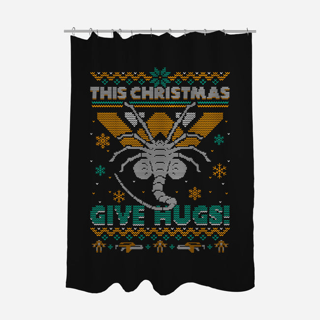 Ugly Christmas Hugs-None-Polyester-Shower Curtain-Getsousa!