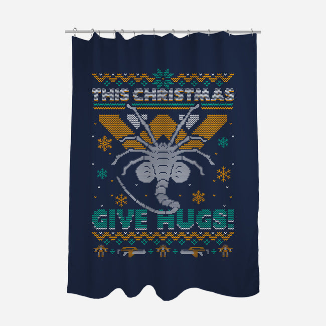 Ugly Christmas Hugs-None-Polyester-Shower Curtain-Getsousa!