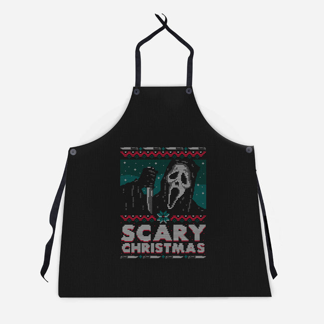 Scary Ugly Christmas-Unisex-Kitchen-Apron-Getsousa!