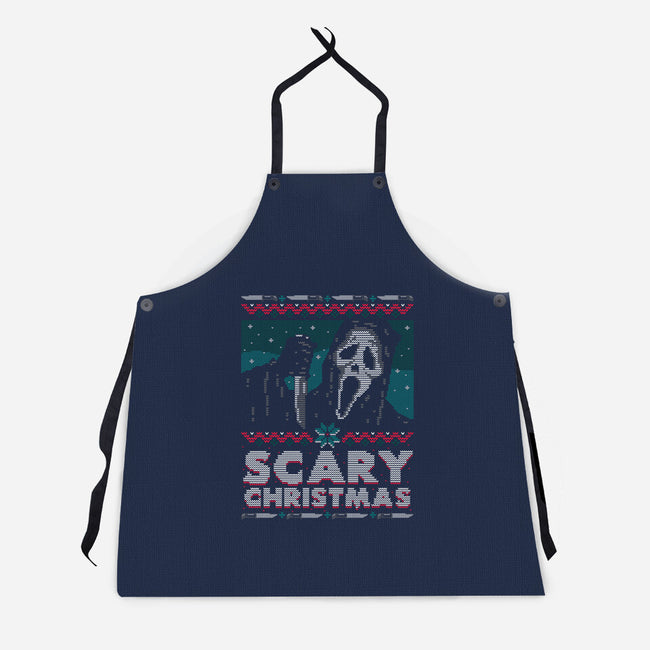Scary Ugly Christmas-Unisex-Kitchen-Apron-Getsousa!