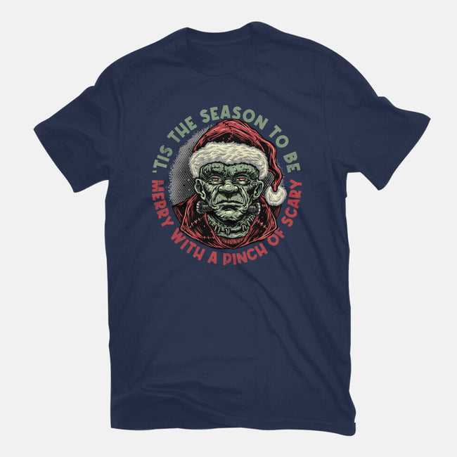 Merry With A Pinch Of Scary-Mens-Heavyweight-Tee-glitchygorilla