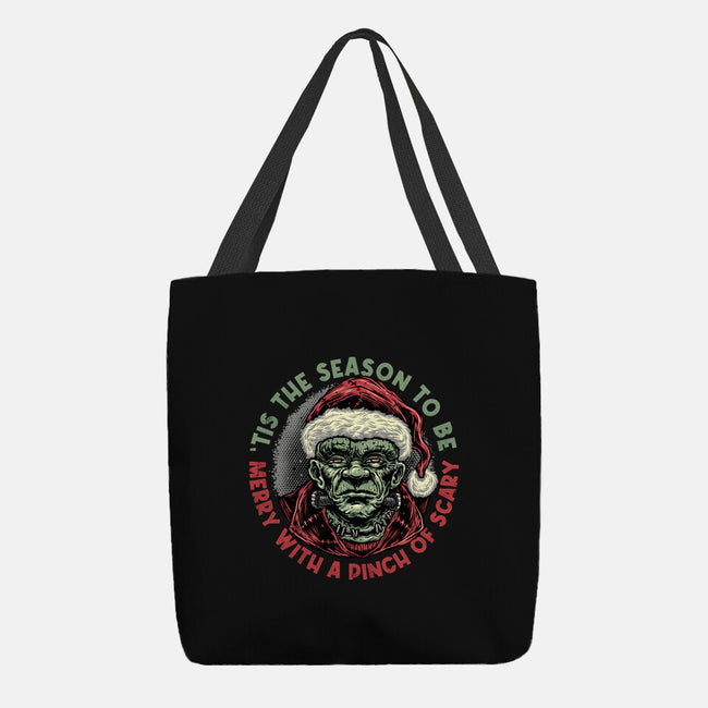 Merry With A Pinch Of Scary-None-Basic Tote-Bag-glitchygorilla