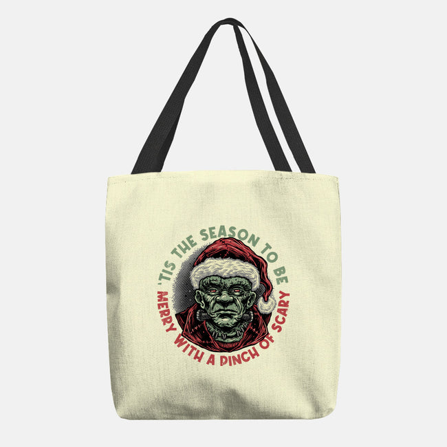 Merry With A Pinch Of Scary-None-Basic Tote-Bag-glitchygorilla