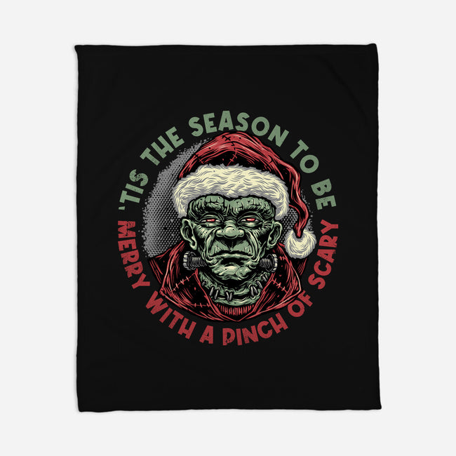 Merry With A Pinch Of Scary-None-Fleece-Blanket-glitchygorilla