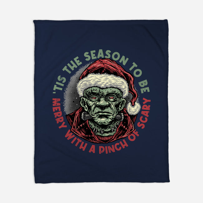 Merry With A Pinch Of Scary-None-Fleece-Blanket-glitchygorilla