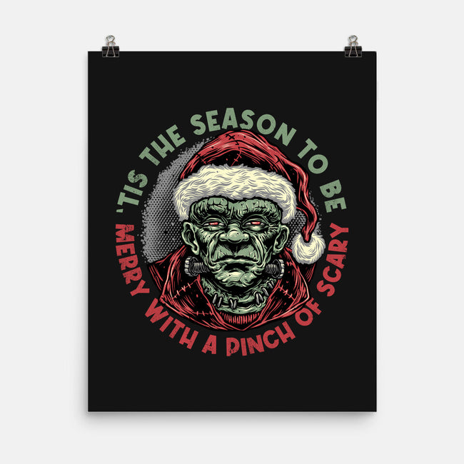 Merry With A Pinch Of Scary-None-Matte-Poster-glitchygorilla