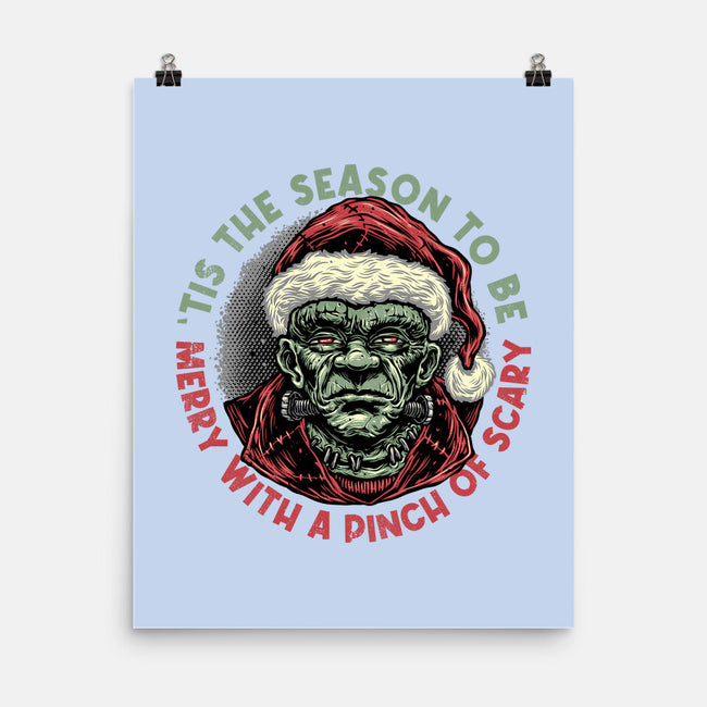 Merry With A Pinch Of Scary-None-Matte-Poster-glitchygorilla
