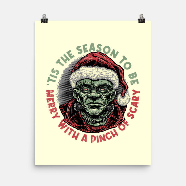 Merry With A Pinch Of Scary-None-Matte-Poster-glitchygorilla