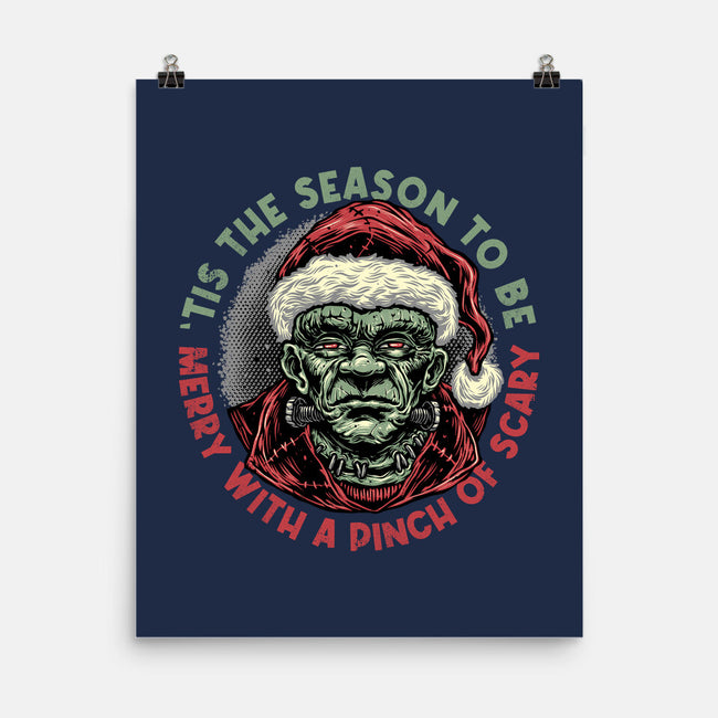 Merry With A Pinch Of Scary-None-Matte-Poster-glitchygorilla