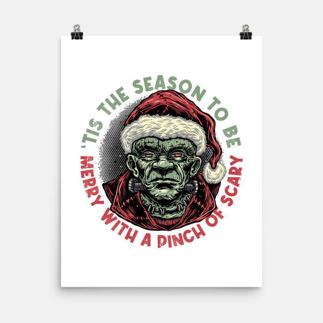 Merry With A Pinch Of Scary-None-Matte-Poster-glitchygorilla