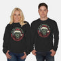 Merry With A Pinch Of Scary-Unisex-Crew Neck-Sweatshirt-glitchygorilla