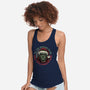 Merry With A Pinch Of Scary-Womens-Racerback-Tank-glitchygorilla