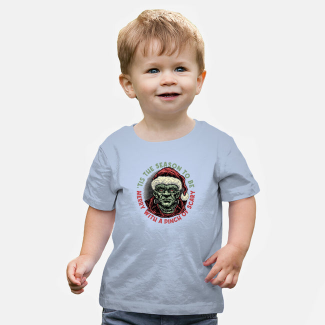 Merry With A Pinch Of Scary-Baby-Basic-Tee-glitchygorilla