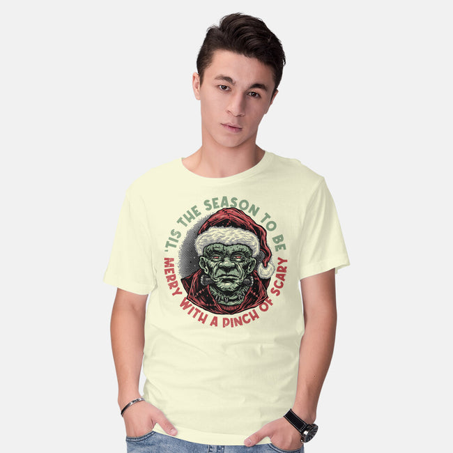 Merry With A Pinch Of Scary-Mens-Basic-Tee-glitchygorilla
