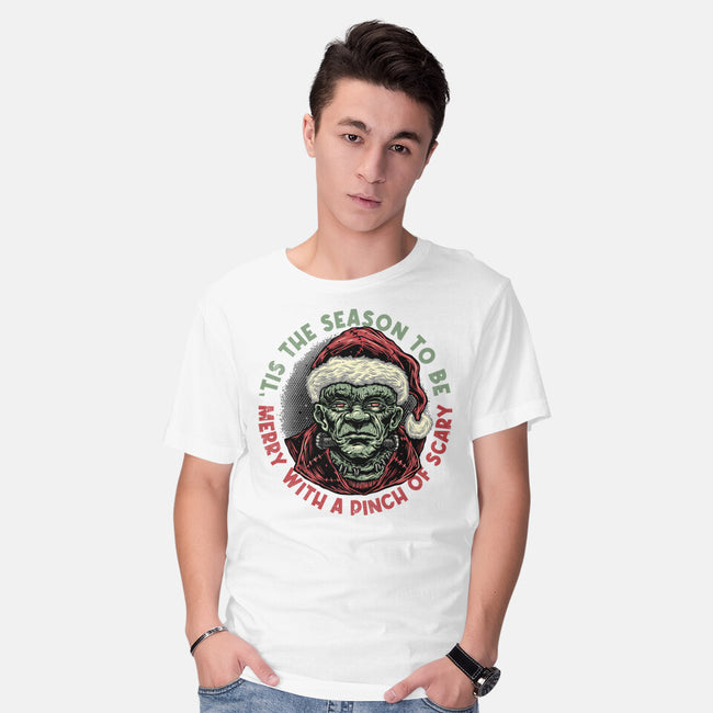 Merry With A Pinch Of Scary-Mens-Basic-Tee-glitchygorilla
