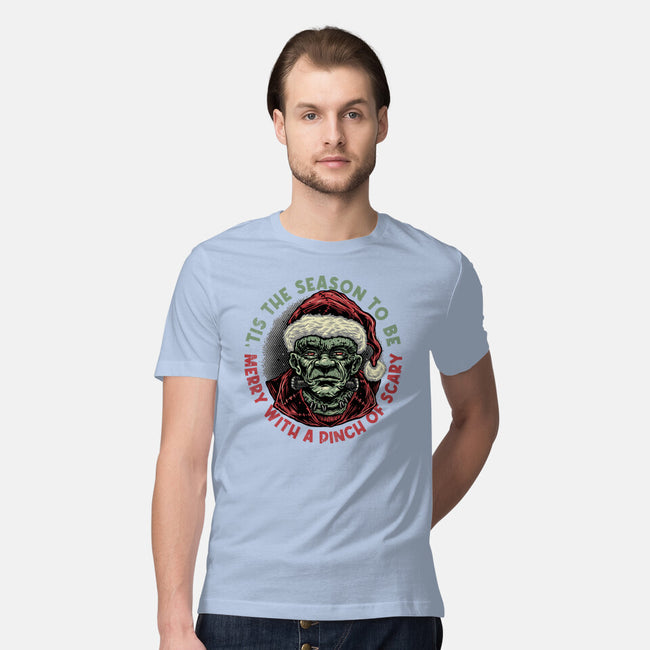 Merry With A Pinch Of Scary-Mens-Premium-Tee-glitchygorilla