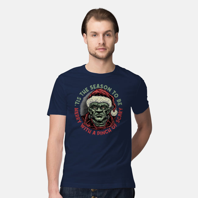 Merry With A Pinch Of Scary-Mens-Premium-Tee-glitchygorilla