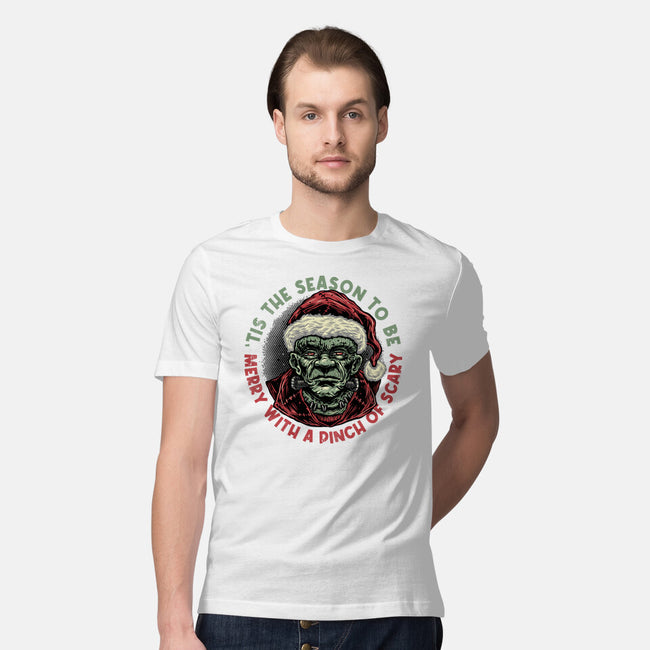 Merry With A Pinch Of Scary-Mens-Premium-Tee-glitchygorilla