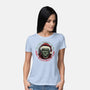 Merry With A Pinch Of Scary-Womens-Basic-Tee-glitchygorilla