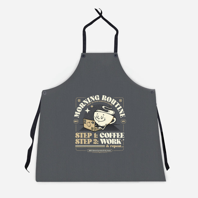 Morning Routine-Unisex-Kitchen-Apron-StudioM6