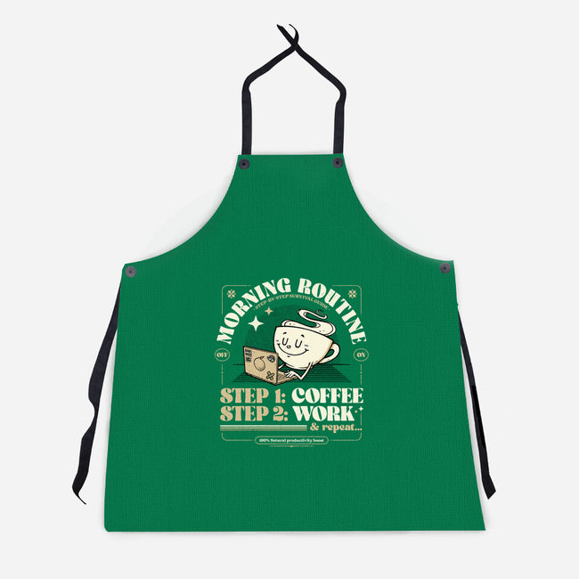 Morning Routine-Unisex-Kitchen-Apron-StudioM6