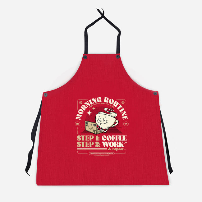 Morning Routine-Unisex-Kitchen-Apron-StudioM6