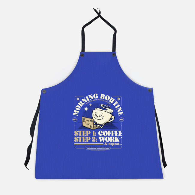 Morning Routine-Unisex-Kitchen-Apron-StudioM6