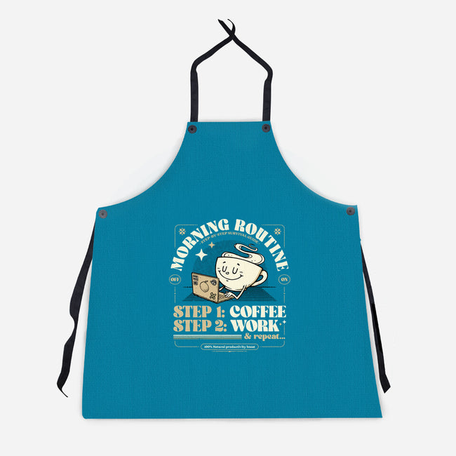 Morning Routine-Unisex-Kitchen-Apron-StudioM6