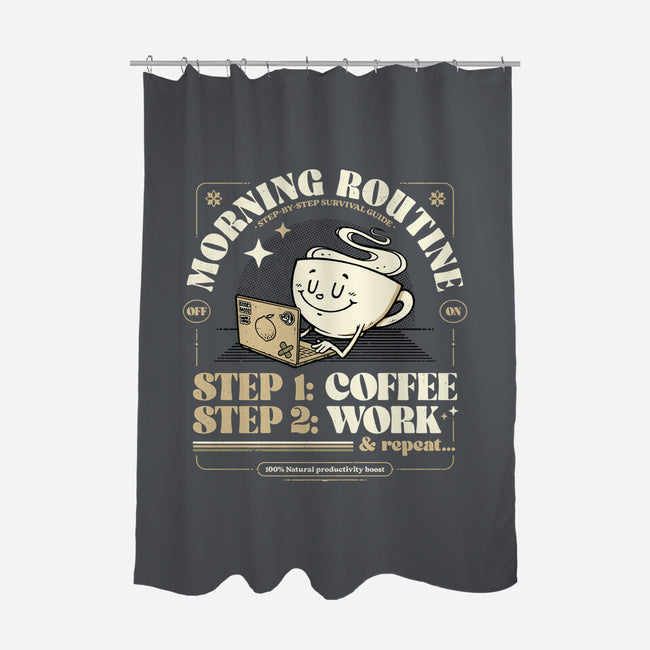Morning Routine-None-Polyester-Shower Curtain-StudioM6