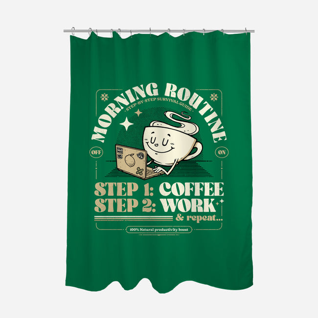 Morning Routine-None-Polyester-Shower Curtain-StudioM6