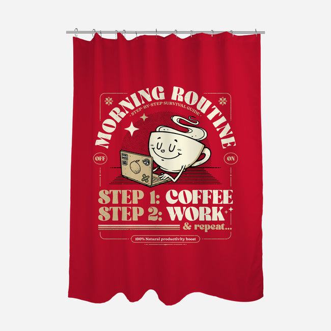 Morning Routine-None-Polyester-Shower Curtain-StudioM6