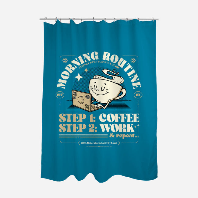 Morning Routine-None-Polyester-Shower Curtain-StudioM6