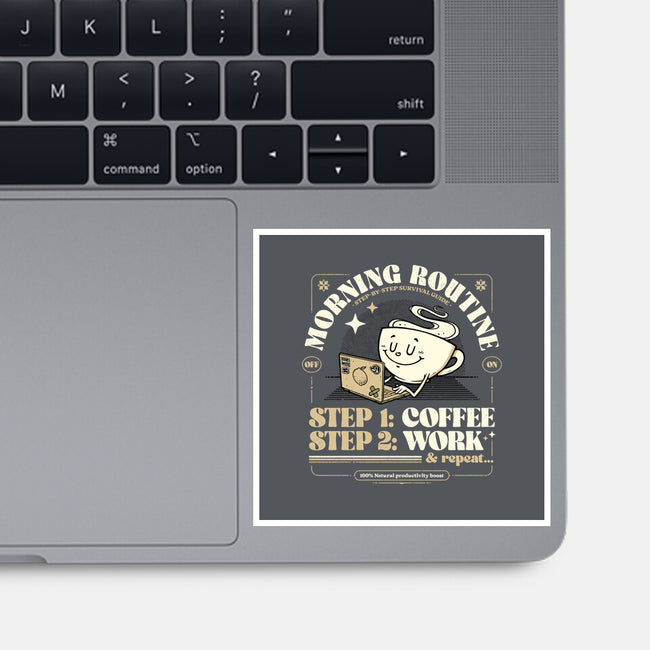 Morning Routine-None-Glossy-Sticker-StudioM6