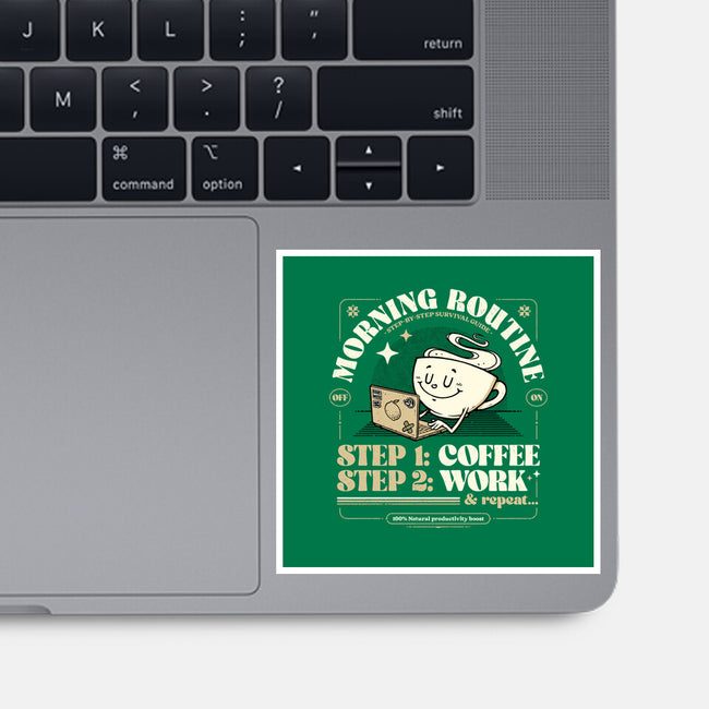 Morning Routine-None-Glossy-Sticker-StudioM6