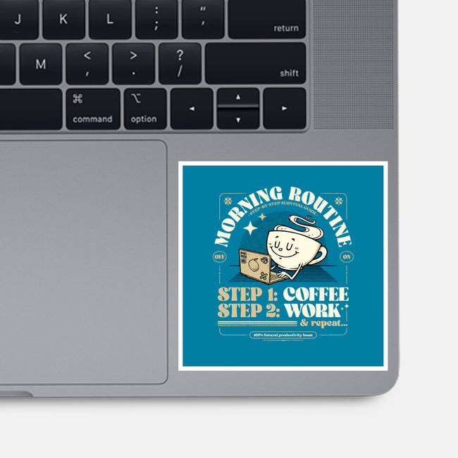 Morning Routine-None-Glossy-Sticker-StudioM6