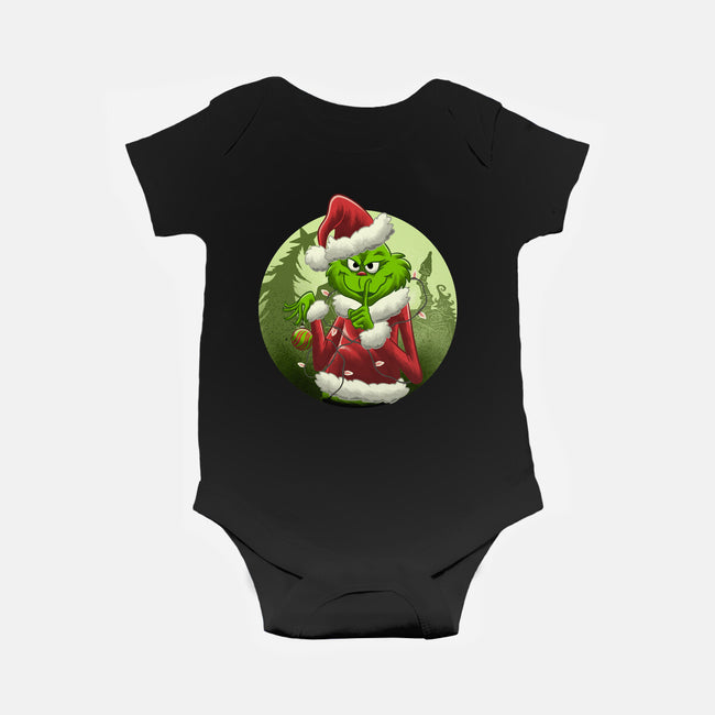 Christmas Stealer-Baby-Basic-Onesie-rmatix