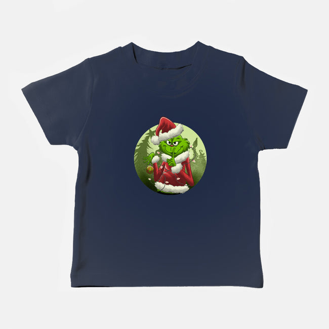 Christmas Stealer-Baby-Basic-Tee-rmatix