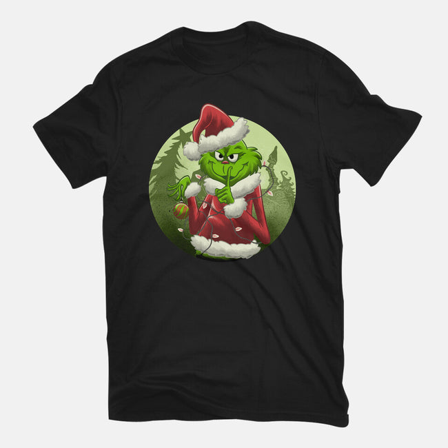 Christmas Stealer-Womens-Fitted-Tee-rmatix