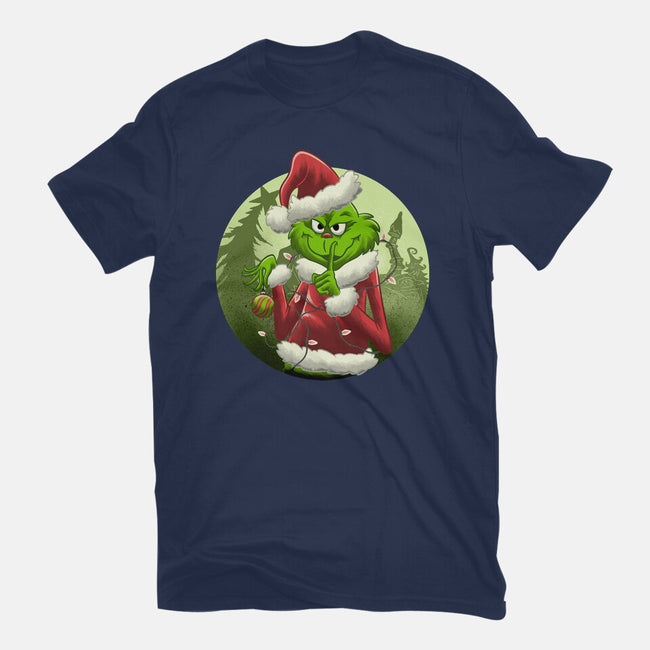 Christmas Stealer-Womens-Fitted-Tee-rmatix