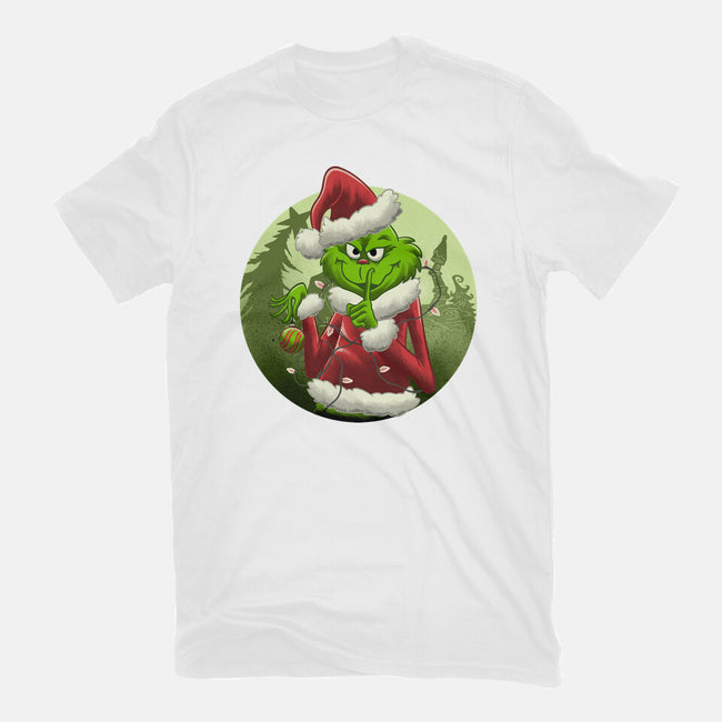 Christmas Stealer-Womens-Fitted-Tee-rmatix