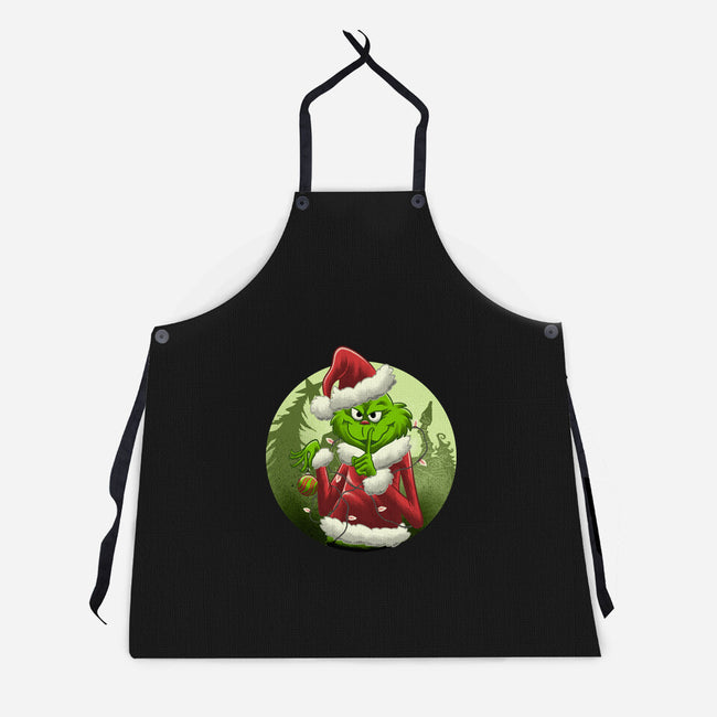 Christmas Stealer-Unisex-Kitchen-Apron-rmatix