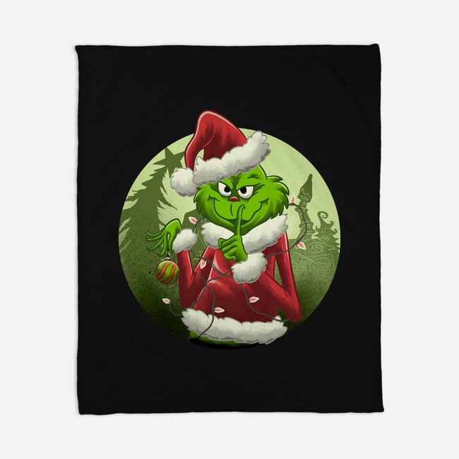 Christmas Stealer-None-Fleece-Blanket-rmatix