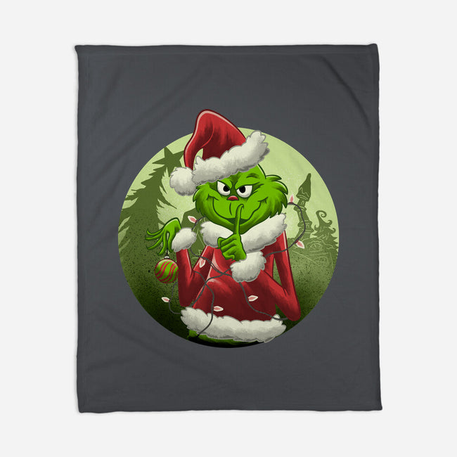 Christmas Stealer-None-Fleece-Blanket-rmatix