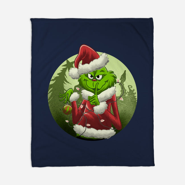 Christmas Stealer-None-Fleece-Blanket-rmatix