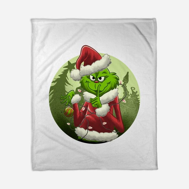 Christmas Stealer-None-Fleece-Blanket-rmatix