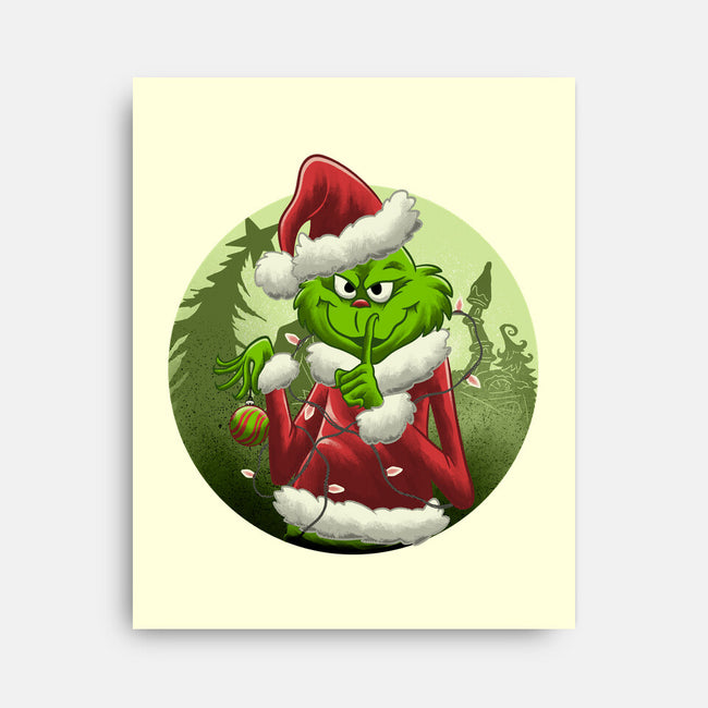 Christmas Stealer-None-Stretched-Canvas-rmatix