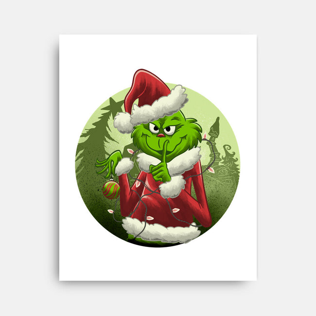 Christmas Stealer-None-Stretched-Canvas-rmatix